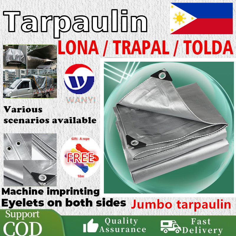 Tear-resistant trapal waterproof Tarpaulin durable lona trapal tolda Trapal lona Tarp used for carpat & equipment cover