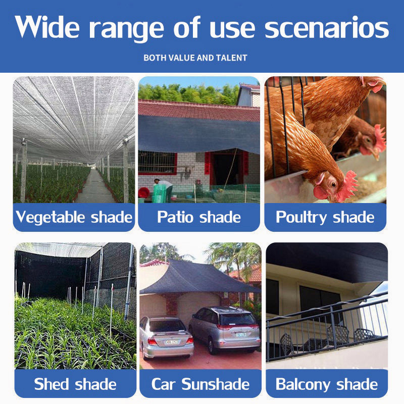 Black Sunshade Net screen Thickened Encryption Greenhouse Cover Wholesale Household Agricultural Car Courtyard Shading