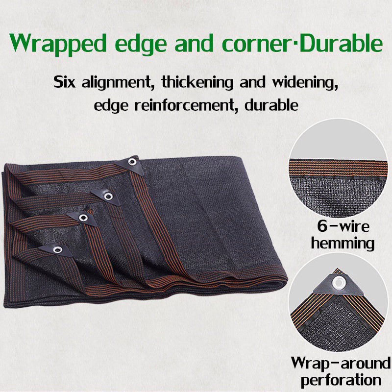 Black Sunshade Net screen Thickened Encryption Greenhouse Cover Wholesale Household Agricultural Car Courtyard Shading