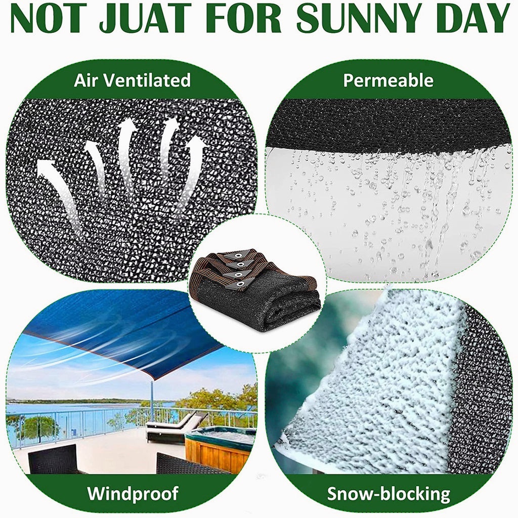 Black Sunshade Net screen Thickened Encryption Greenhouse Cover Wholesale Household Agricultural Car Courtyard Shading